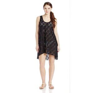 Profile by Gottex Size Small Swim Cover-Up Womens Dress Eyelet Black